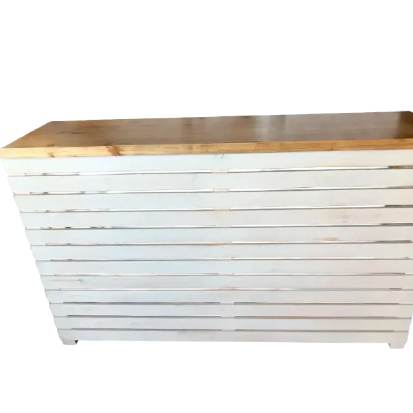 Location bar démontable en bois blanc pour événement