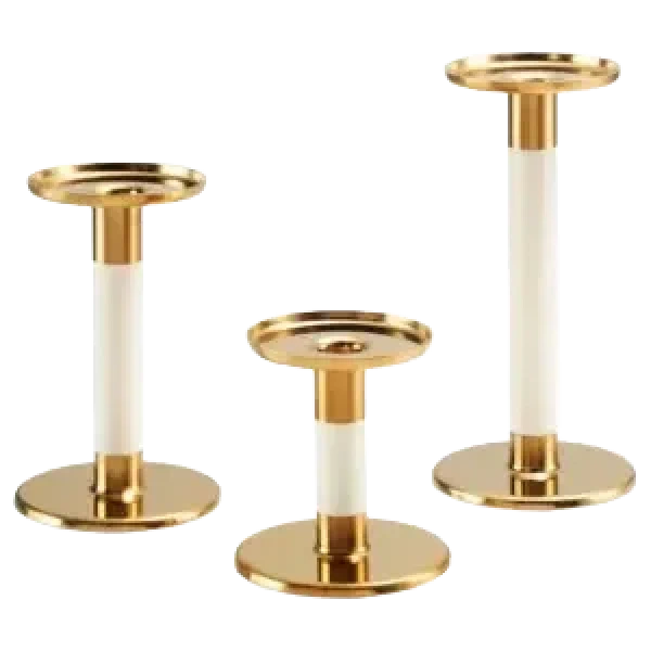 Location de bougeoirs et chandeliers (lot de 3) pour événements