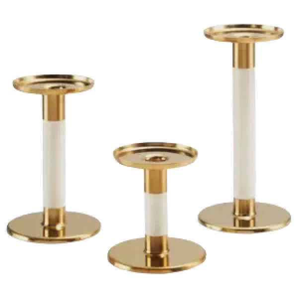 Location de bougeoirs et chandeliers (lot de 3) pour événements