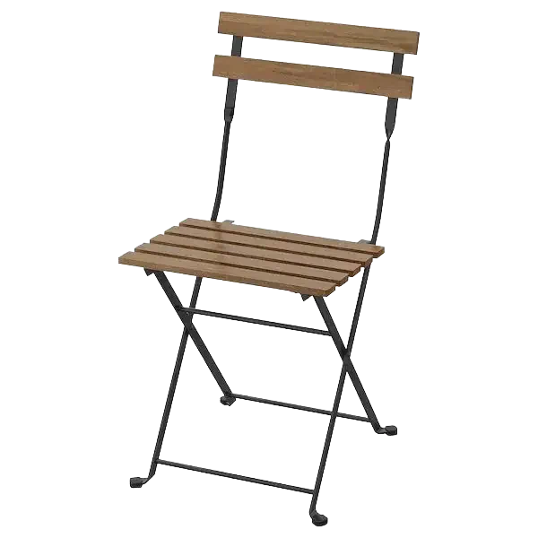Location de chaise pliante à lattes en bois pour événements
