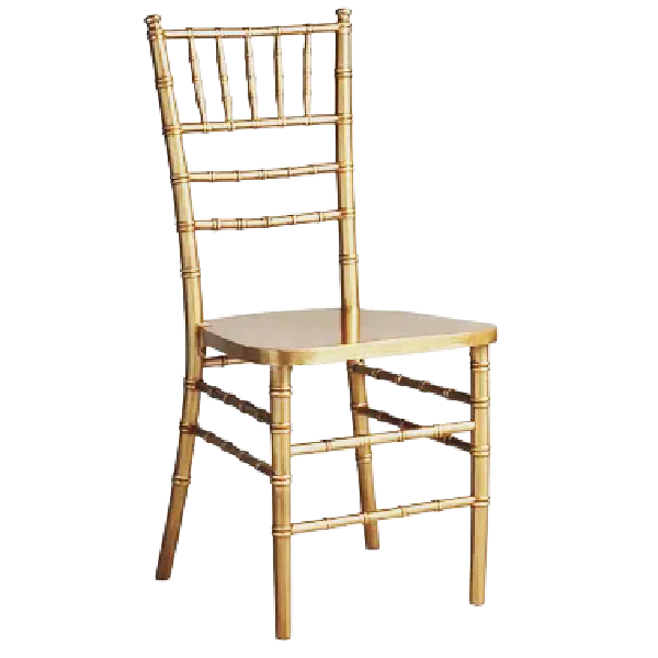 Location de chaise tiffany dorée pour événements