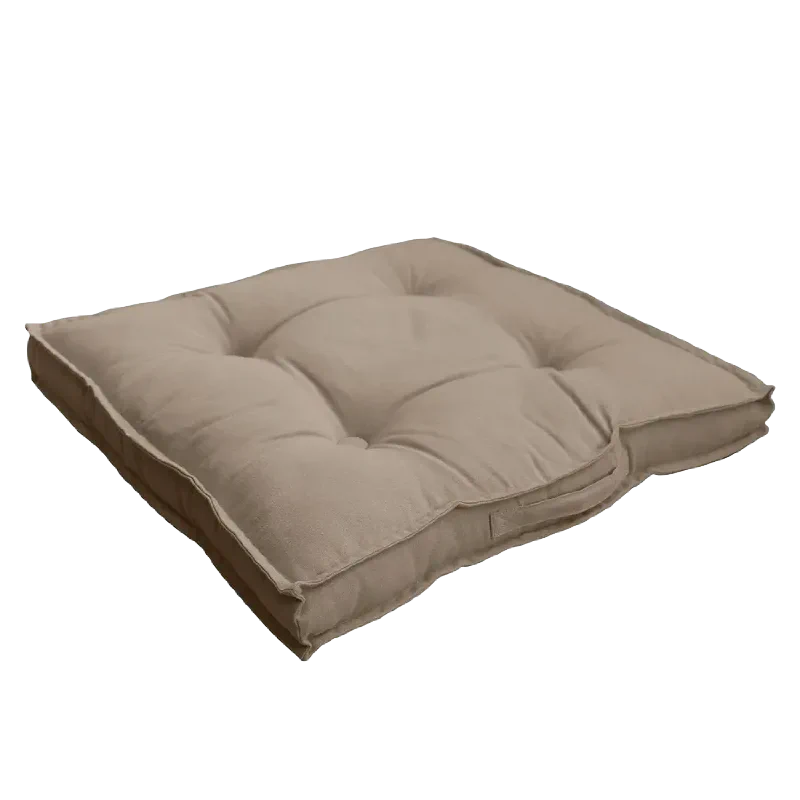 Location de coussin de sol carré beige pour événements