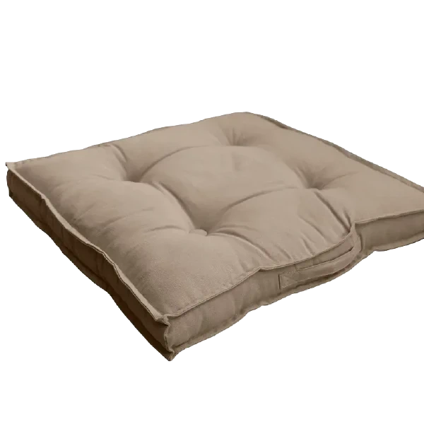 Location de coussin de sol carré beige pour événements