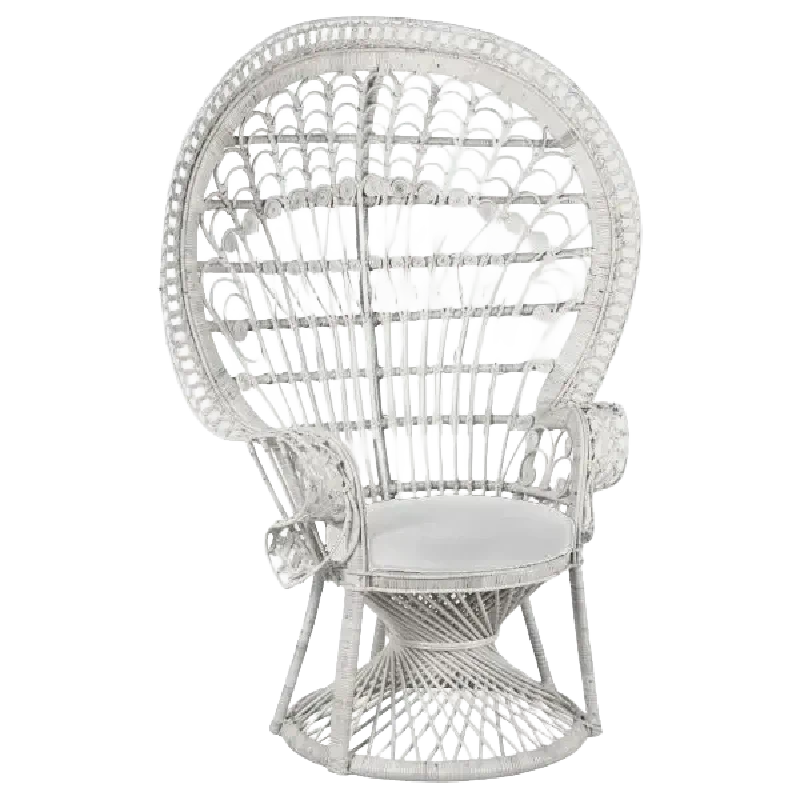 Location de fauteuil en rotin emmanuelle blanc pour événements