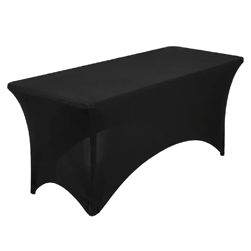 Location de housse extensible noire pour table pliante 180 cm