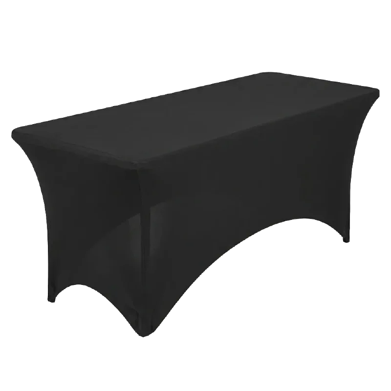 Location de housse extensible noire pour table pliante 180 cm