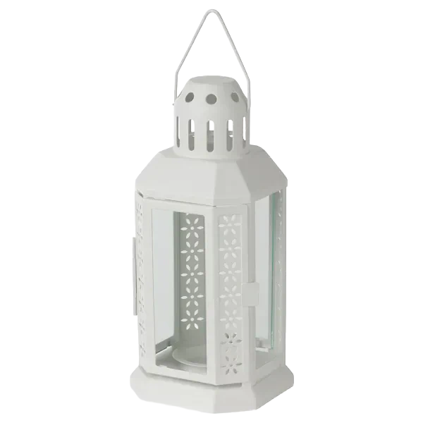 Location de lanterne hexa blanche pour événements