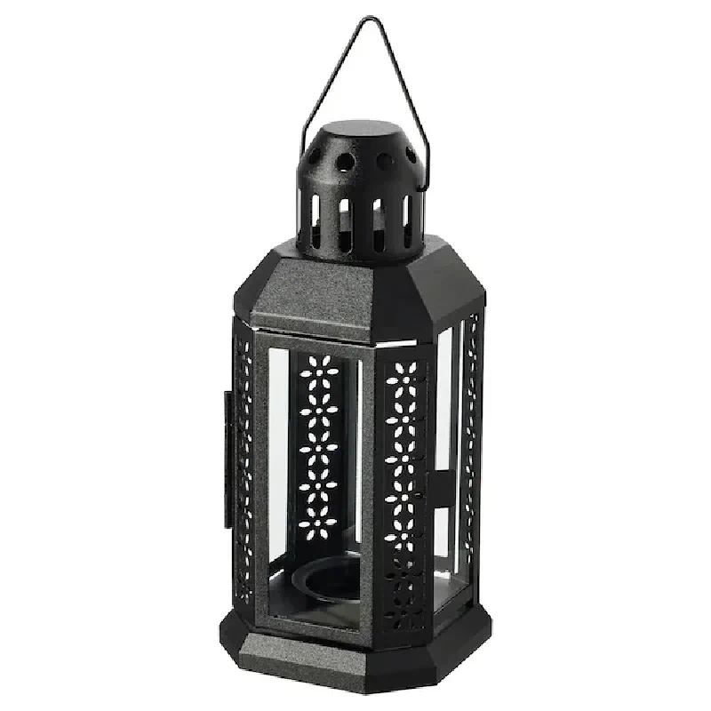 Rental of black hexa lantern for events