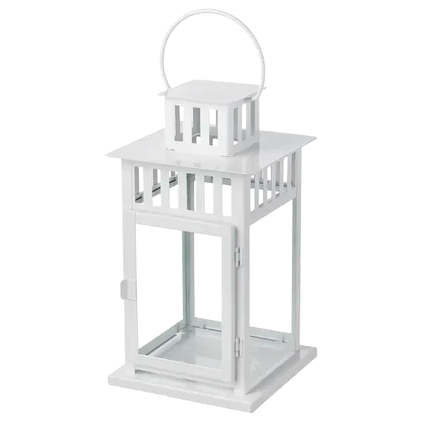 Location de lanterne square blanche pour événements