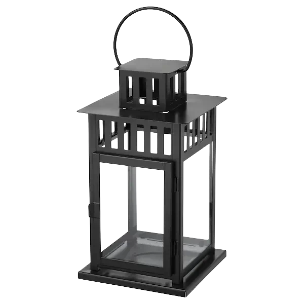 Location de lanterne square noire pour événements