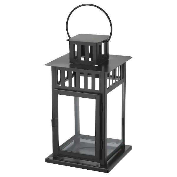 Location de lanterne square noire pour événements