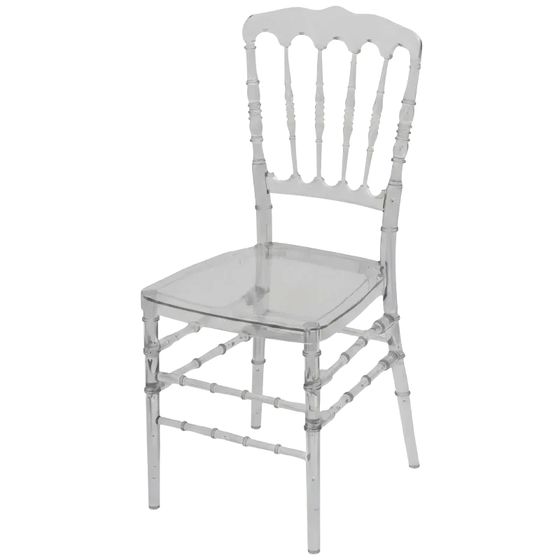 Location de chaise napoléon transparente pour événements
