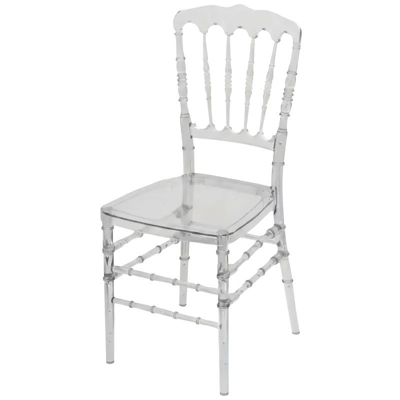 Transparent Napoleon chair rental for events