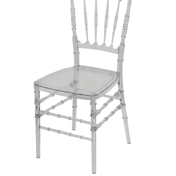 Location de chaise napoléon transparente pour événements