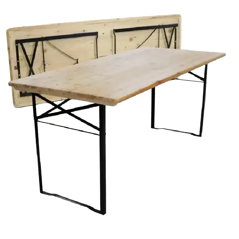 Rental of folding wooden table for events