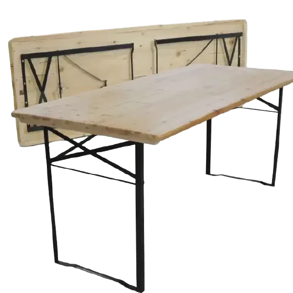 Location de table pliable en bois pour événements