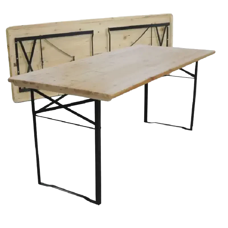 Rental of folding wooden table for events