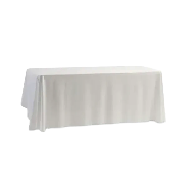 Location de nappe rectangulaire blanche pour événements