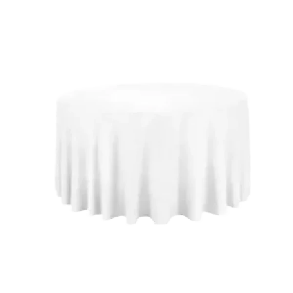 Location de nappe ronde blanche pour événements