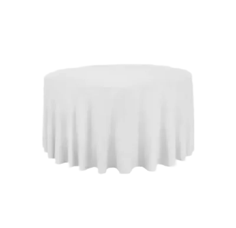 Location de nappe ronde blanche pour événements
