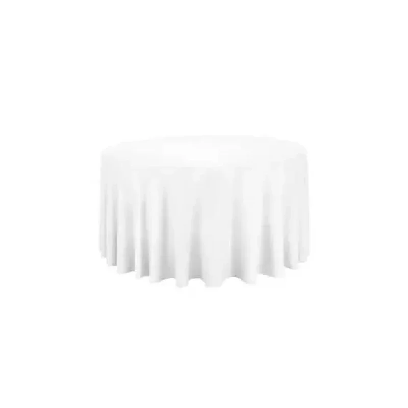 Rental of white round tablecloth for events