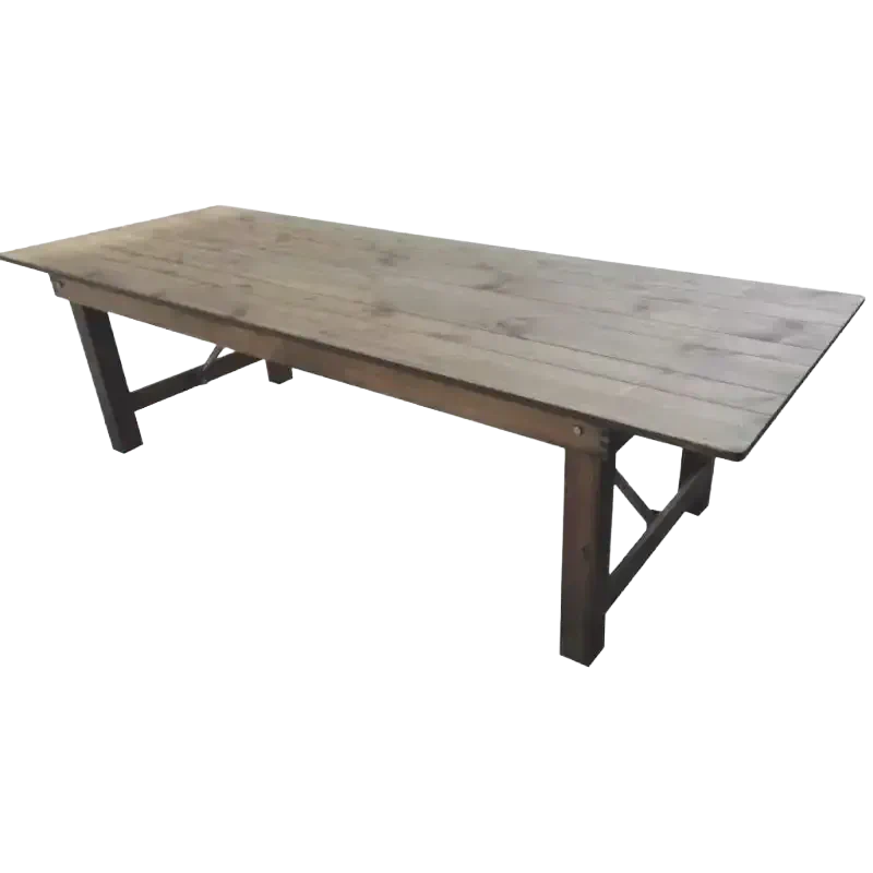 Location de table en bois rustique pour événements