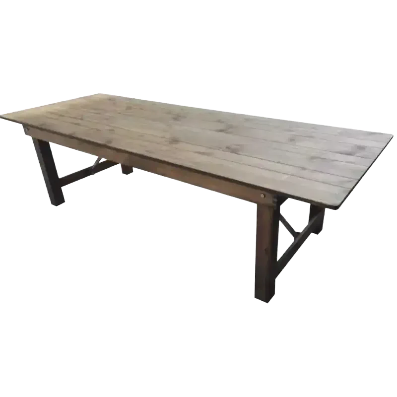 Location de table en bois rustique pour événements