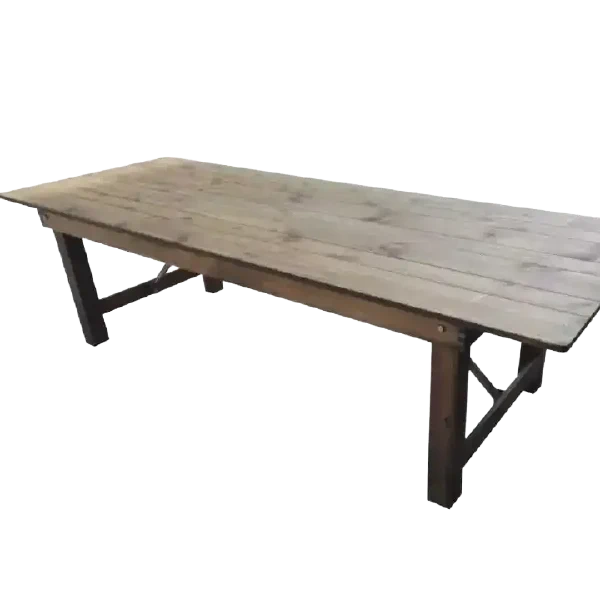 Location de table en bois rustique pour événements