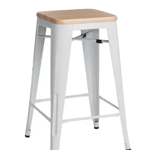 Tabouret de bar Indus Blanc