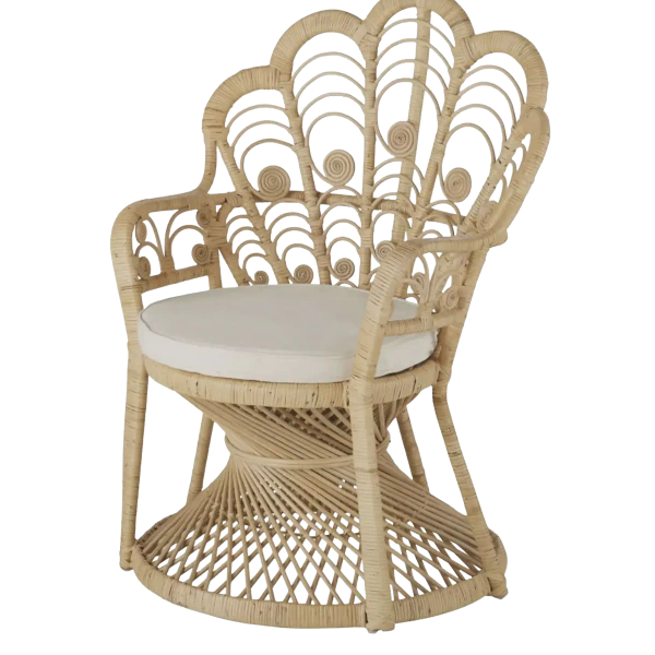 Location de trone en rotin enfant/adulte pour événements