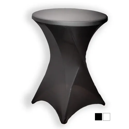 Table Mange debout avec housse noire